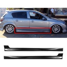 Hasakman Opel Astra H Hb Yan Marşpiyel Seti Plastik 2 Adet Mat Siyah 2004 2005 2006 2007 2008 2009 Karlık+Ek+Bodykit