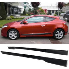 Hasakman Renault Megane 3 Yan Marşpiyel Seti Plastik 2 Adet Mat Siyah 2009 2010 2011 2012 2013 2014 2015 2016 Karlık+Ek+Bodykit