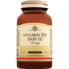 Solgar Vitamin D3 1000IU 100 Kapsül