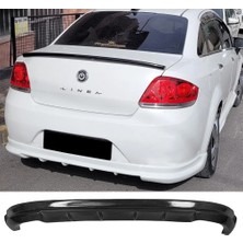 Hasakman Fiat Linea Arka Ek Difüzör Siyah Plastik 2007 2008 2009 2010 2011 2012 Arka-Difizör-Bodykit-Ek