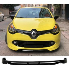Hasakman Renault Clio 4 Ön Ek 2 Parça Mat Siyah Plastik Karlık Makyajsız Kasa 2012 2013 2014 2015 2016 Karlık+Bodykit+Ek
