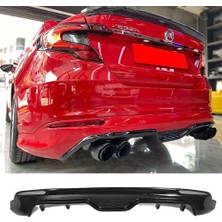 Hasakman Fiat Egea Sedan Arka Ek Difüzör Siyah Plastik Karlık 2015-2021 Arka-Difizör-Bodykit-Ek-Karlık