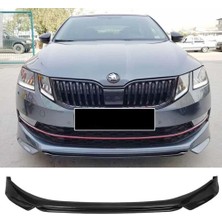 Hasakman Skoda Octavia 3 Abt Ön Ek Karlık Abs Plastik Mat Siyah 2018 2019 2020 Makyajlı Kasa Karlık+Bodykit+Ek