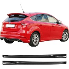Hasakman Ford Focus 3 Hb Yan Marşpiyel Seti Plastik 2 Adet Mat Siyah 2012 - 2018 Karlık+Ek+Bodykit