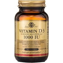 Solgar Vitamin D3 1000IU 100 Kapsül