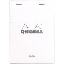 Wishora Store Beyaz Bloknot Defter, Kareli, 148X105 mm