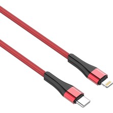 Alpsa Teknoloji Kırmızı ZR-LC961 Pd To Lightning Kablo