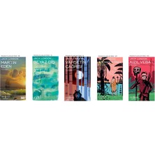 Jack London -Martin Eden- Beyaz Diş- Vahşetin Çağrısı- Adem'den Önce- Kızıl Veba- (5 Kitap Set)