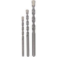 Wishora Store Professional Matkap ve Kırıcı Delici Uçları, Taş ve Beton, Gri, 3 Adet
