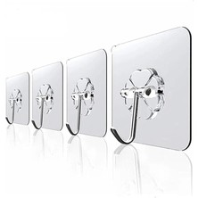 Wishora Store Haus Askı Askılık 5 Adet Güçlü Şeffaf Duvar Askısı Askılığı Yapışkan Vantuz Kanca Mutfak Banyo Aksesuar