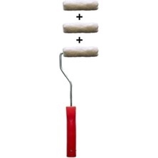 Wishora Store Kadife Rulo Fırça Seti 10CM Tek Ebat,kadife-3'lü EH3245