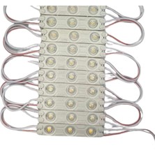Powerr Led Aydınlatma 12 Volt 1.2 Watt 3 Lensli 3000K Günışığı 2835 Smd LED Modül IP65 10 Adet Modül