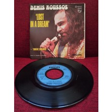 Plakperest Demis Roussos – Someday, Somewhere - 1973 Fransa  Basım 45 Lik Plak-2.el