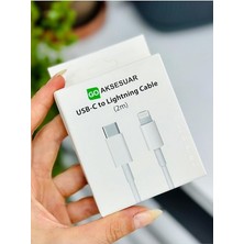 Wishora Store Type-C To Lightining 20W 2 Metre Hızlı Şarj Kablo 11-12-12PRO-13-13PROMAX-14-14PRO-14 Promax - BEYAZ2M