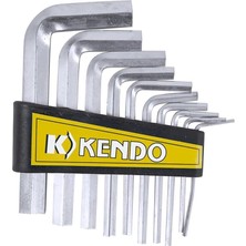 Wishora Store 10 Parça Paslanmaz Çelik Alyan Seti Kısa Düz Köşe Alyan Anahtar Takımı