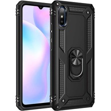 Alpsa Teknoloji Xiaomi Redmi 9A Kılıf Alps Vega Kapak-Siyah