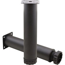 Wishora Store Mobilya Kanepe Baza Koltuk Metal Destek Ayağı Ayarlanabilir Siyah Ayak 25 cm