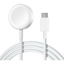 Alpsa Teknoloji Beyaz Apple Watch Type-C Şarj Kablosu