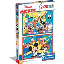 Wishora Store 24791 Supercolor Disney Mickey-2 20 Parça Yapboz, 3 Yaşından Büyük Çocuklar Için, Italya'da Üretilmiştir, Çok Renkli, Orta Boy