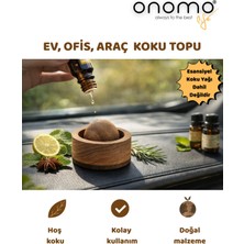 Onomo Life Doğal Ahşap Esansiyel Uçucu Yağ Koku Topu Ev Dekorasyonu için Estetik ve Fonksiyonel
