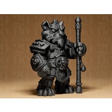 Linova Savaşçı Kaplan Heykel Biblo Dekoratif Obje