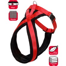 Karlie Ozlstor Karlıe Göğüs Tasma Ymş. Gçl. 74-100CM Siyah-Kırm.