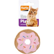 Ozlstor Karlie Peluş Kedi Oyuncağı 7,5 cm Çörek Pembe