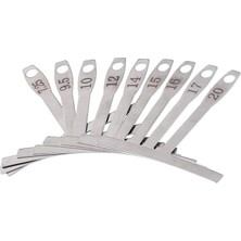 Wishora Store Gitar Radius Gauge, 9 Adet Gitar Luthier Aleti, Yarıçap Ölçer, Yarıçap Ölçeri, Paslanmaz Çelik, Gitar Onarımı ve Bakımı Için Yarıçaplı Cetvel Ölçer