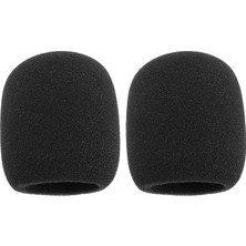 Wishora Store 2 Adet SM58 Mikrofon Pop Filtresi Yedek Shure SM58 PGA48-XLR PGA48 SM58 BETA58A SM48 SM58-S SM58-CN Küre Mikrofon 7,6 x 6,5 Cm, Siyah