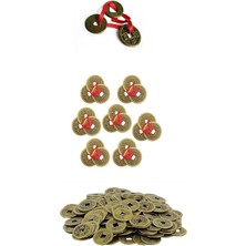 Wishora Store Şans Yolu Feng Shui Korunma ve Destek Para Mıknatısı 3'lü Çin Şans Parası