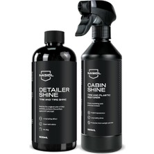 Wishora Store Cabinshine Plastik Parlatıcı ve Detailershine Lastik Parlatıcı Seti