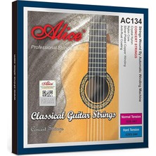 Wishora Store AC134-N Klasik Gitartelli Klasik Naylon Gitar Telli,normal Gerginlik 28-43 Ölçü, Paslanma Önleyici Kaplama, Gümüş Kaplama