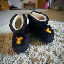 Kms Home Pikachu Figürlü Çocuk Panduf Boğazlı Ev Botu