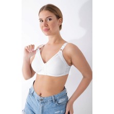 Sistina Ozlstor Beyaz Dikişsiz Toparlayıcı Sütyen - 501 - Beden 85