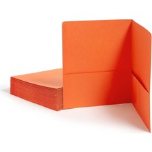 Wishora Store Iki Cepli Ağır Klasör, Mektup Boyutu, Turuncu, Kutu Başına 25 (87858)