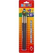 Wishora Store BR-674 Resim Fırçası 3lü Set 4/8/12