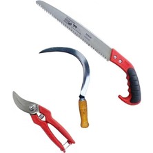 Wishora Store Bahçe Ağaç Dal Kesme Testeresi Ot Çalı Kesme Orak Budama Makası Seti