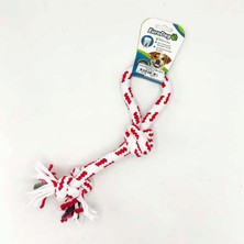 Ozlstor Eurodog Diş Ipi Halka Üç Düğüm Kırmızı Beyaz 30 cm