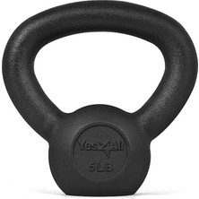 Wishora Store Kettlebel/küre Dambıl, Dökme Demirden 2-22 kg - Siyah Girya