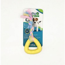 Ozlstor Eurodog Puppy Toys Sarı Üçgen Diş Kaşıma Oyuncağı