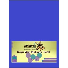 Wishora Store Koyu Mavi Renkli Mukavva 35X50 5 Adet Renkli Mukavva 5 Adet