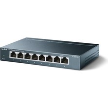 Wishora Store TL-SG108 V3 8 Portlu Gigabit Ağ Anahtarı 8 Port Siyah TL-SG108