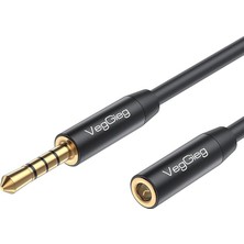 Wishora Store 3.5mm Trss Aux Kulaklık Mikrofon Ses Uzatma Kablosu 1 Metre