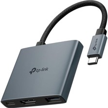 Wishora Store UH3020C, 4K 60Hz Hdmı, 100W Hızlı Şarj, 1x Type-A, 3'ü Bir Arada Usb-C Hub