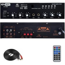 Wishora Store Merz LV-200 100V Trafolu ve 4-16 Ohm Mixer Amfi 200W Anfi Bluetooth USB