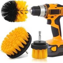 Wishora Store Matkap Fırça Başlığı, 3 Adet Matkap Fırça Başlığı Seti, Akülü Tornavida Için Fırça, Banyo, Banyo, Zemin Kaplaması, Mermer, Seramik Temizliği Için Matkap Fırça Seti