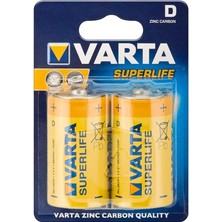 Wishora Store Superlife 2 D Çinko Karbon Pil