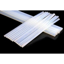 Wishora Store Elektronik 10 Adet Mum Sıcak Silikon, 11MM - 30CM Kalın Şeffaf Silikon