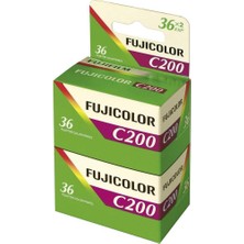 Wishora Store Fuji 200-135 Renkli Negatif Film (36 Çekim, 2'li Paket)