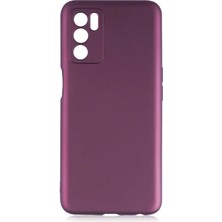 Alpsa Teknoloji Oppo A16 Kılıf Alps Premier Silikon Kapak-Mürdüm